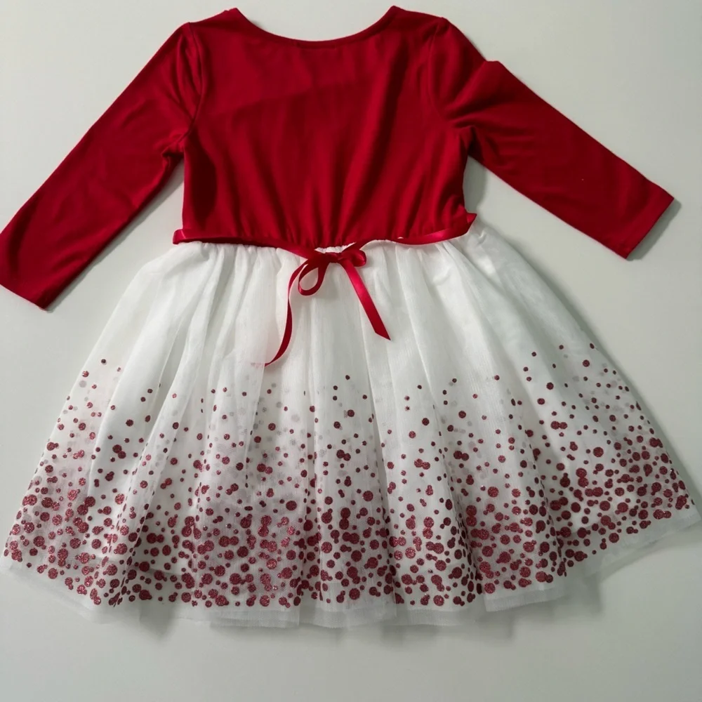 Zunie Christmas Sparkle Glitter Dress Size 4
